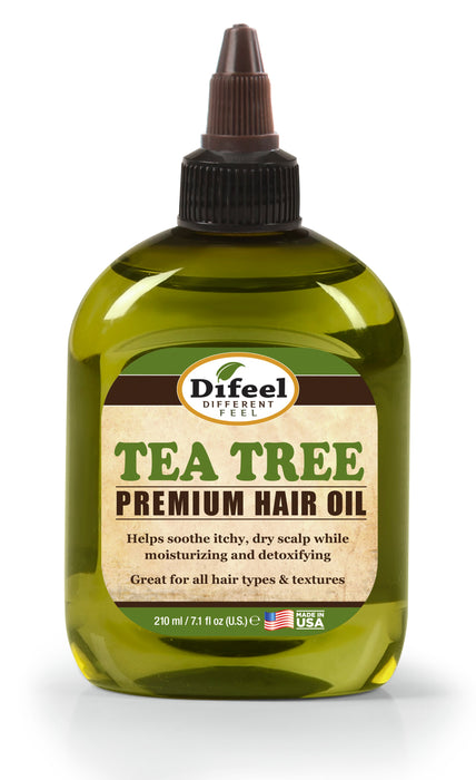 Difeel Premium Natural Hair Oil - Tea Tree Oil 8 oz. (PACK OF 4)