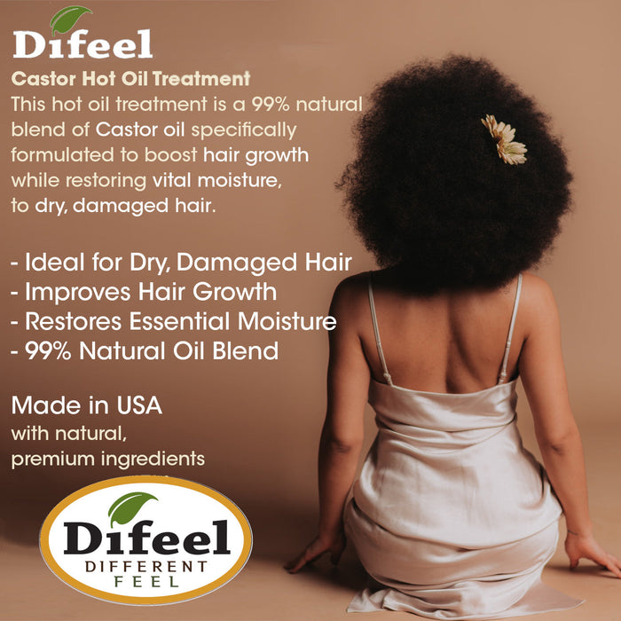 Difeel Castor Hot Oil Treatment 7.1 oz.