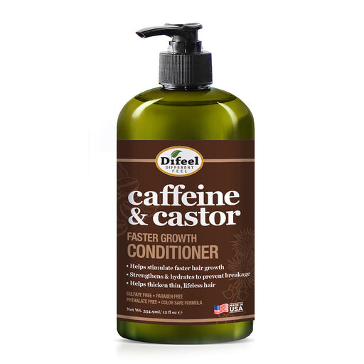 Difeel Caffeine & Castor Conditioner for Faster Hair Growth 12 oz.
