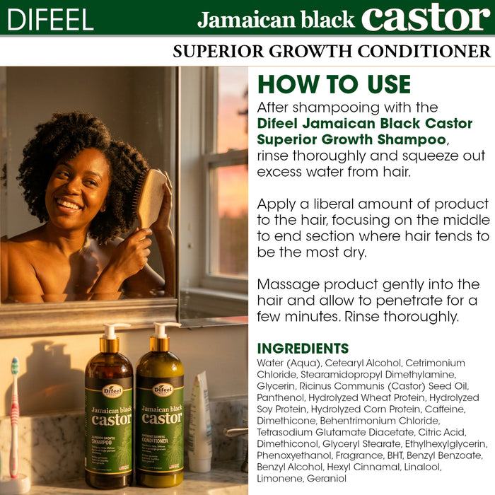Difeel Superior Growth Jamaican Black Castor Conditioner 33.8 oz.