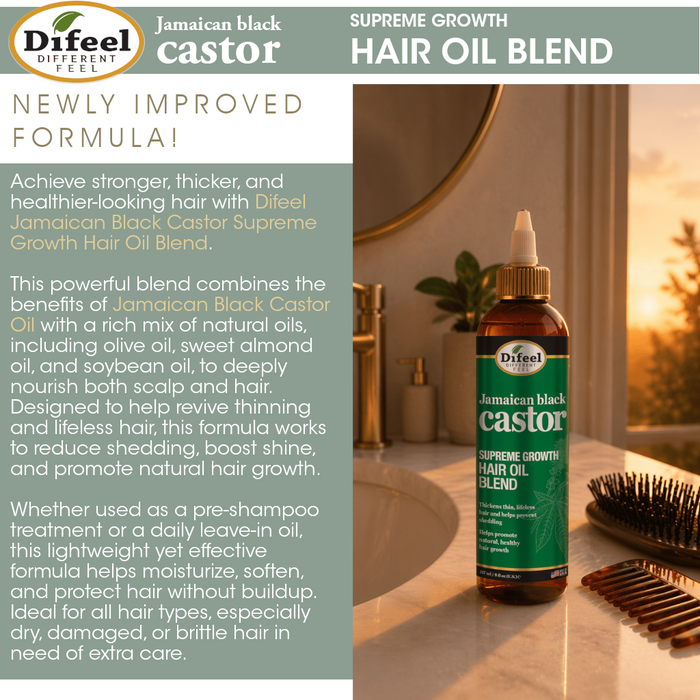 Difeel Blend Jamaican Black Castor Hair Oil 8 oz.