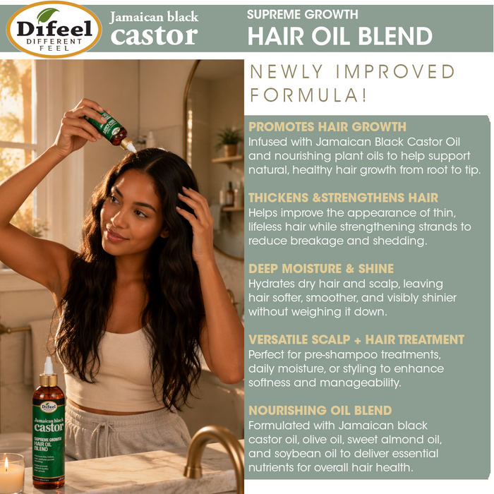 Difeel Blend Jamaican Black Castor Hair Oil 8 oz.