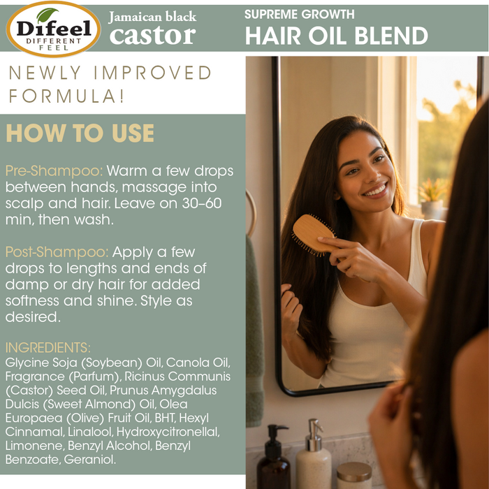 Difeel Blend Jamaican Black Castor Hair Oil 8 oz.
