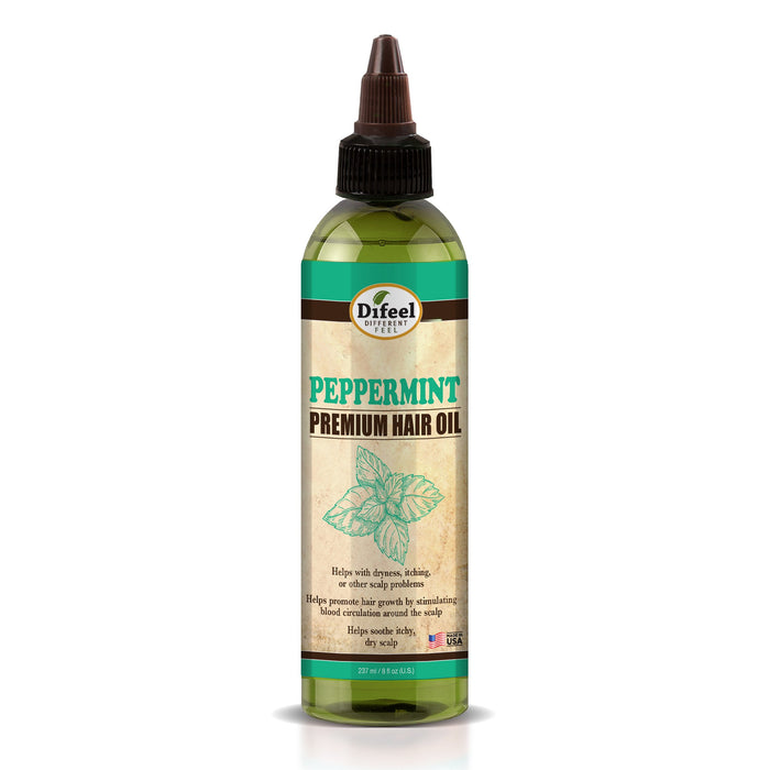 Difeel Peppermint Oil Hair Oil Blend  8 oz.