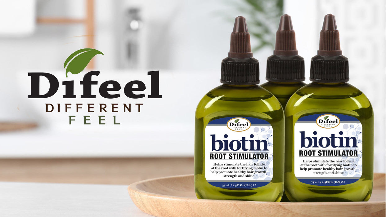 Difeel Biotin 3-PC Cleanse and Root Treatment Hair Growth Set