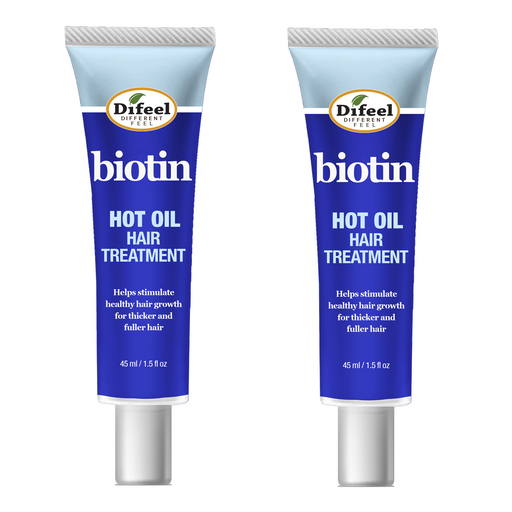 Difeel Hot Oil Hair Treatment with Biotin 1.5 oz. (PACK OF 2)
