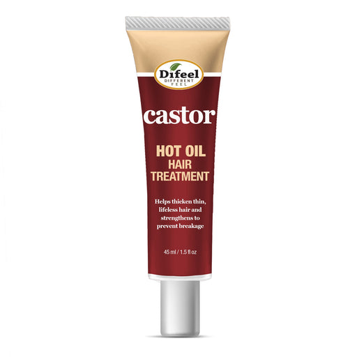 Difeel Hot Oil Hair Treatment with Castor Oil 1.5 oz.