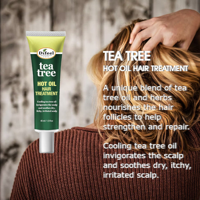 Difeel Hot Oil Hair Treatment with Tea Tree Oil 1.5 oz.