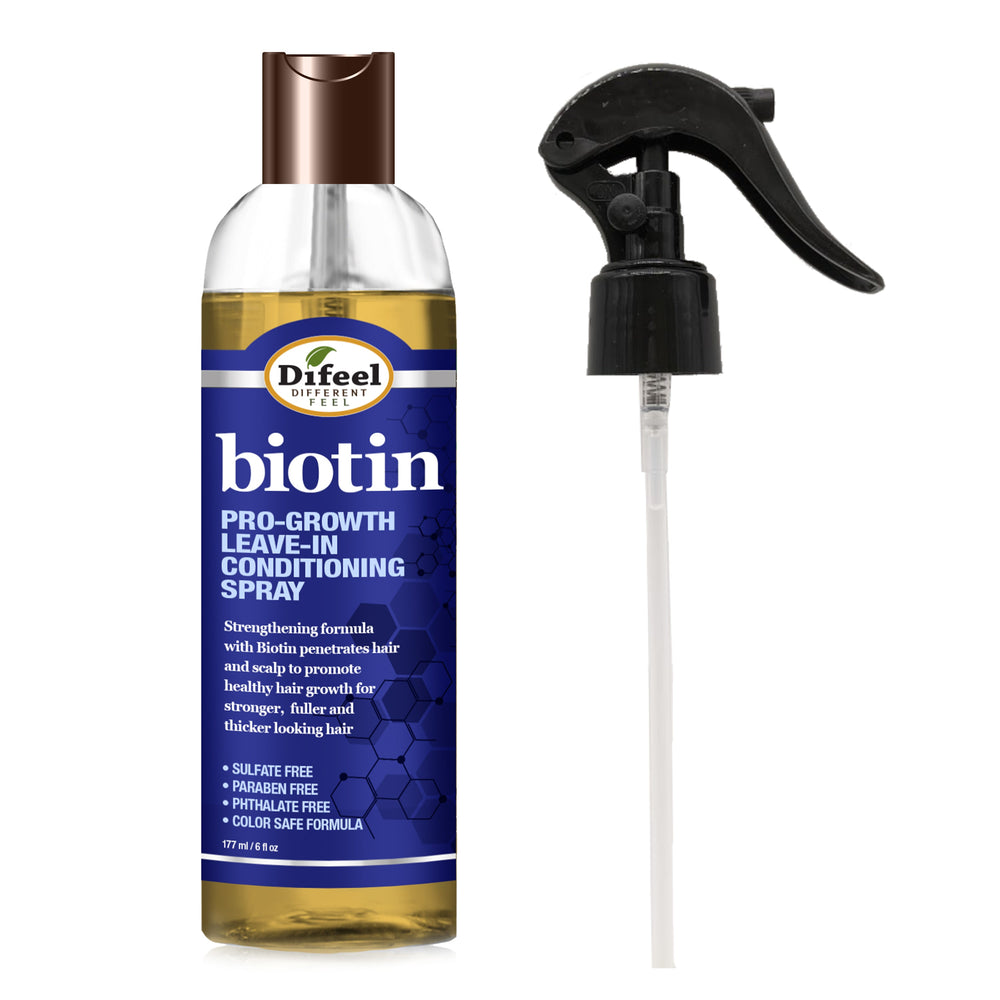 Difeel Biotin Pro-Growth Leave in Conditioning Spray 6 oz.