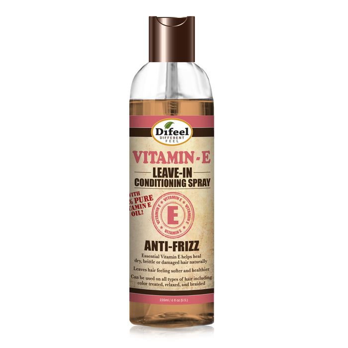 Difeel Anti-Frizz Leave in Conditioning Spray with 100% Pure Vitamin E Oil 6 oz.