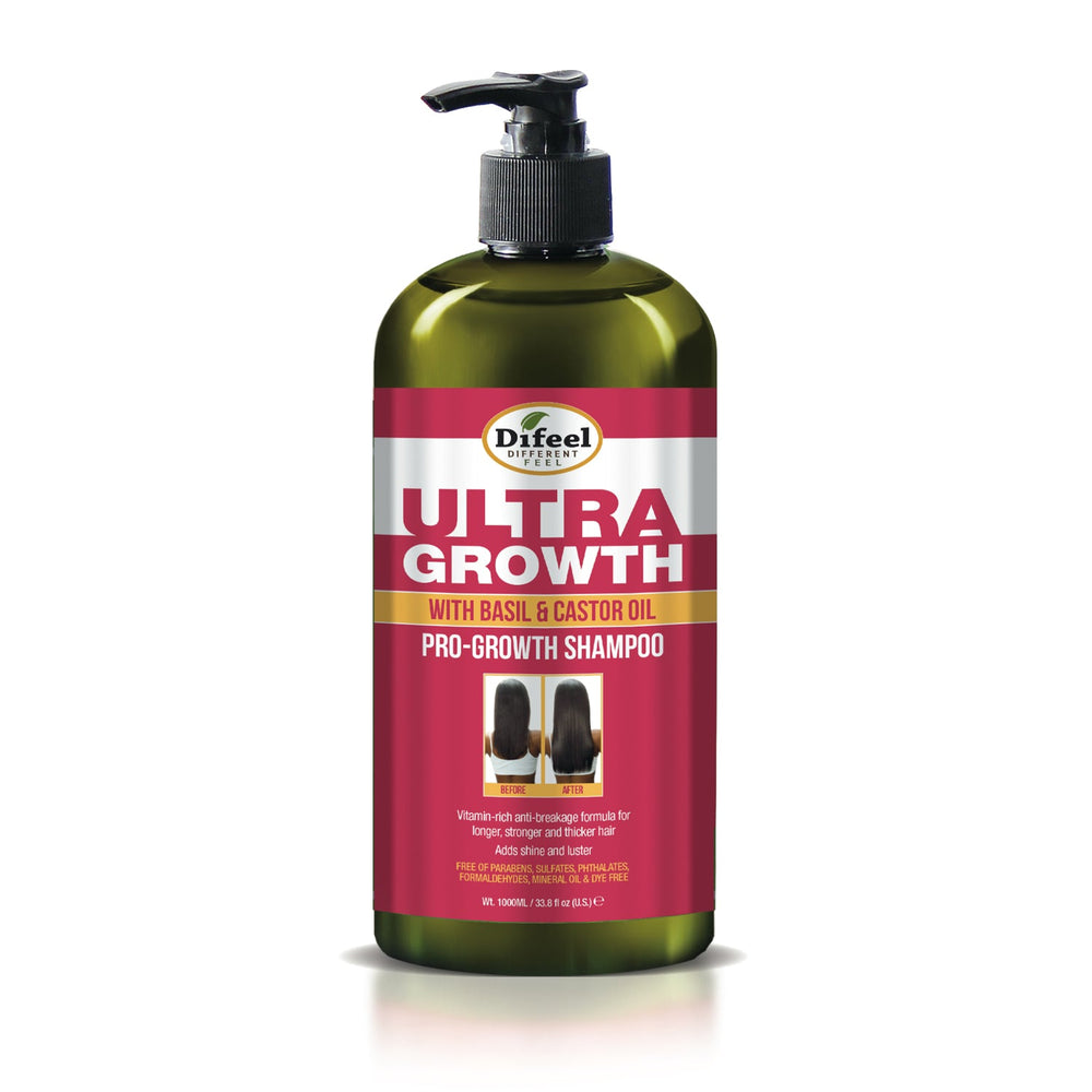 Difeel Ultra Growth Basil & Castor Oil Pro Growth Shampoo 33.8 oz.