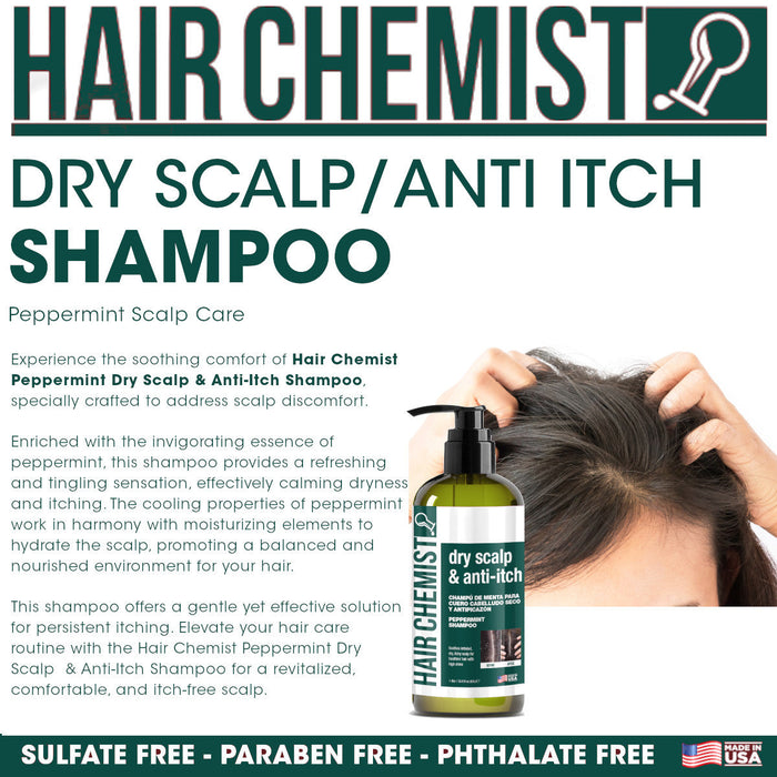 Hair Chemist Dry Scalp & Anti-Itch Peppermint Shampoo 33.8 oz.