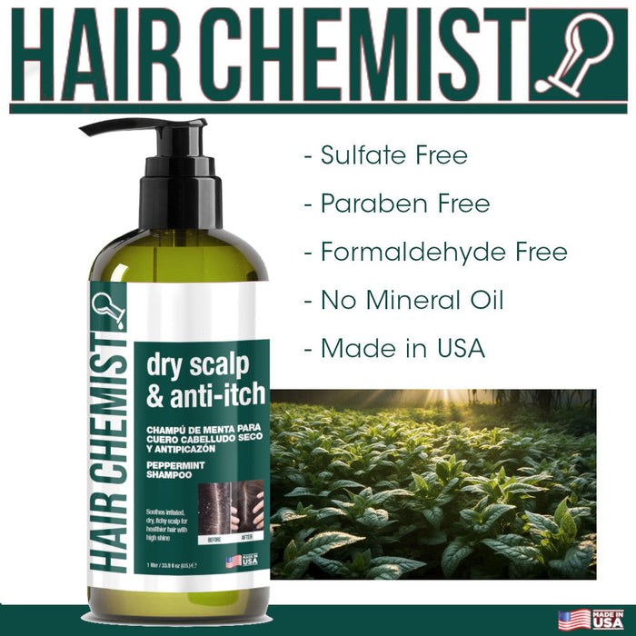 Hair Chemist Dry Scalp & Anti-Itch Peppermint Shampoo 33.8 oz.