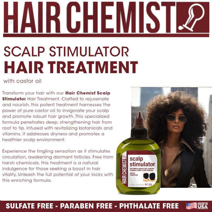 Hair Chemist Scalp Stimulator with Castor Oil 7.1 oz.