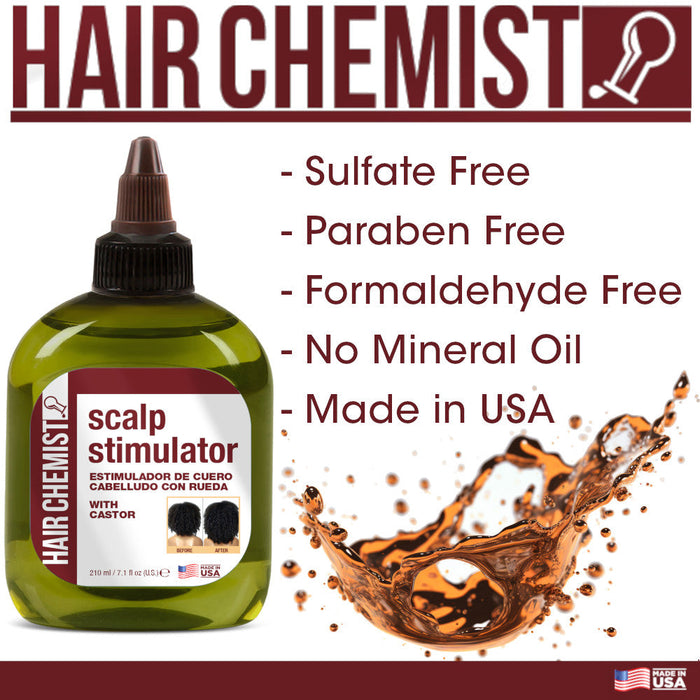 Hair Chemist Scalp Stimulator with Castor Oil 7.1 oz.