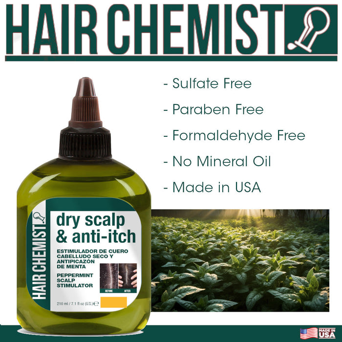 Hair Chemist Dry Scalp & Anti-Itch Peppermint Scalp Stimulator 7.1 oz.