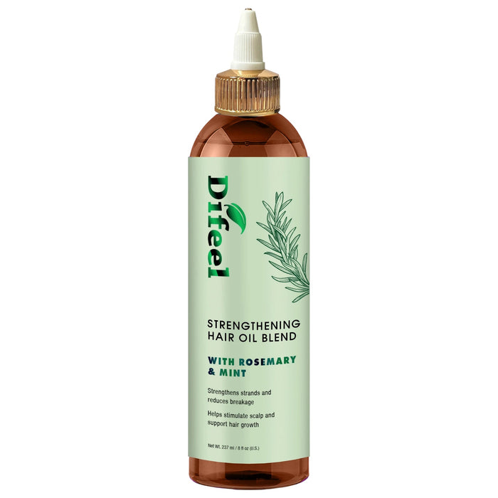 Difeel Signature Strengthening Hair Oil Blend with Rosemary & Mint 8 Ounce