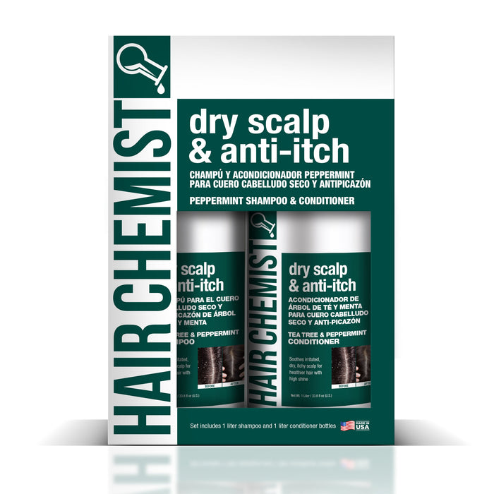 Hair Chemist Dry Scalp & Anti-Itch Peppermint Shampoo 33.8 oz. & Conditioner 33.8 oz. 2-PC Gift Box