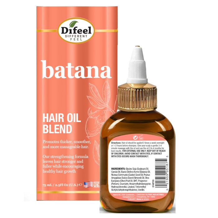 Difeel Batana Hair Oil Blend - Travel Size 2.5 oz.