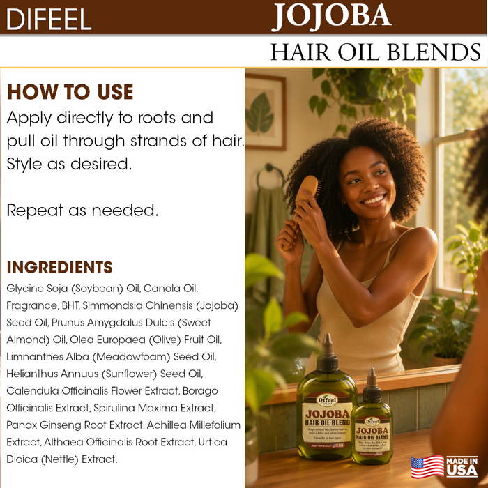 Difeel Jojoba Oil Hair Oil Blend  2.5 oz. (PACK OF 2)