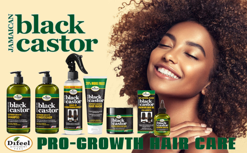Difeel Jamaican Black Castor 2-PC Shampoo 33.8oz and Conditioner 33.8oz Gift Box - Shampoo & Conditioner Set