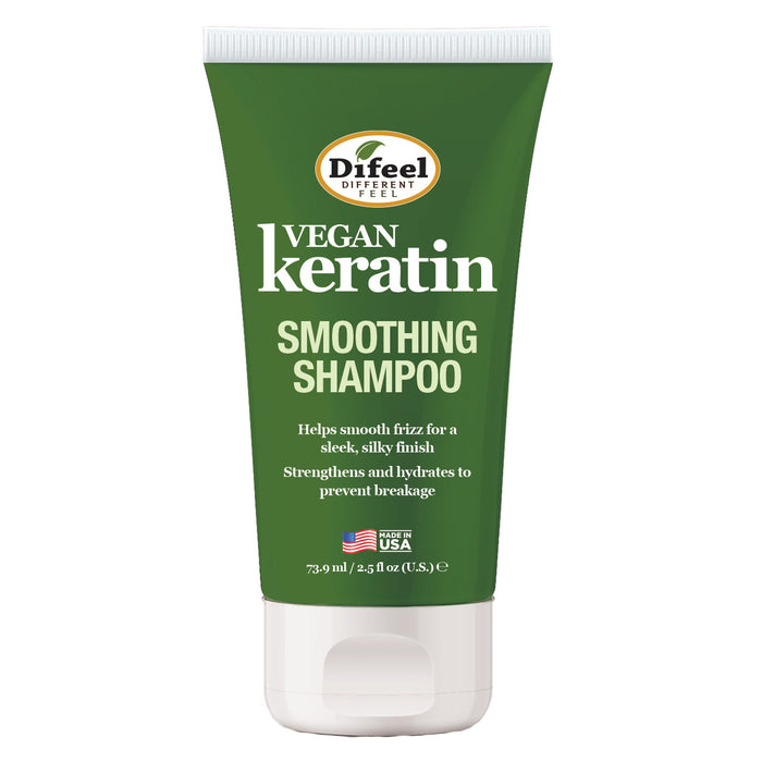 Difeel Vegan Keratin Anti Frizz Shampoo - Travel Size 2.5 oz.