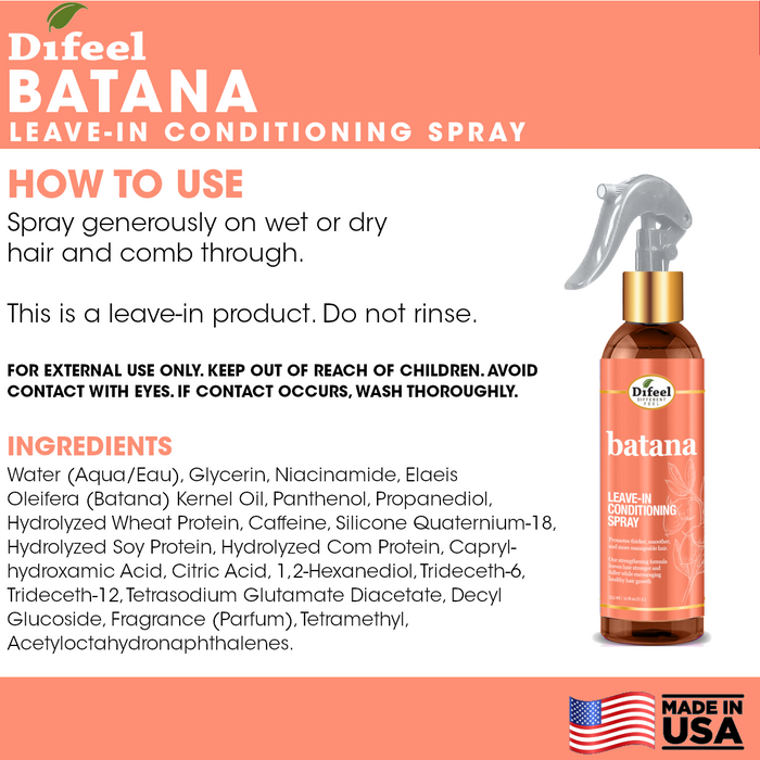 Difeel Batana Leave-in Conditioning Spray 12 oz.