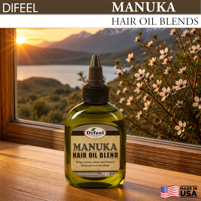 Difeel Manuka Hair Oil Blend - Travel Size 2.5 oz.
