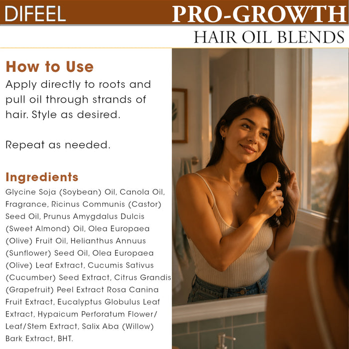 Difeel Pro-Growth Hair Oil Blend 7.1 oz.