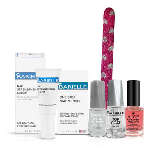 Barielle Problem Solvers Collection 4 PC Set with Glitter Nail File