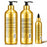 Hair Chemist 24K Gold Shampoo 33.8oz, Conditioner 33.8oz & Hair Oil 8oz 3-PC Set
