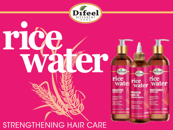 Difeel Rice Water Premium Hair Oil 2.5 oz.