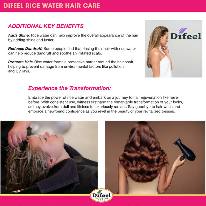 Difeel Rice Water Premium Hair Mask 12 oz.