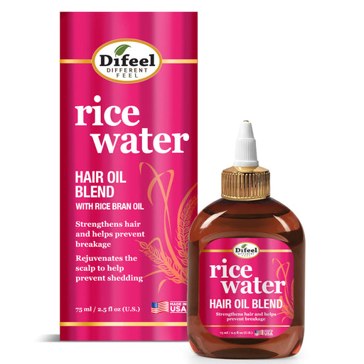 Difeel Rice Water Hair Oil Blend - Travel Size 2.5 oz.