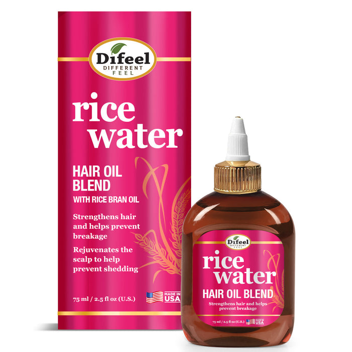 Difeel Rice Water Hair Oil Blend - Travel Size 2.5 oz.