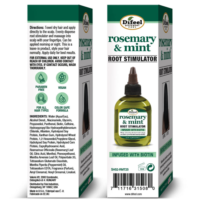 Difeel Rosemary and Mint Root Stimulator with Biotin 2.5 oz.