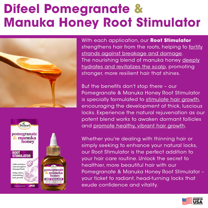 Difeel Pomegranate & Manuka Honey Root Stimulator 2.5 oz.