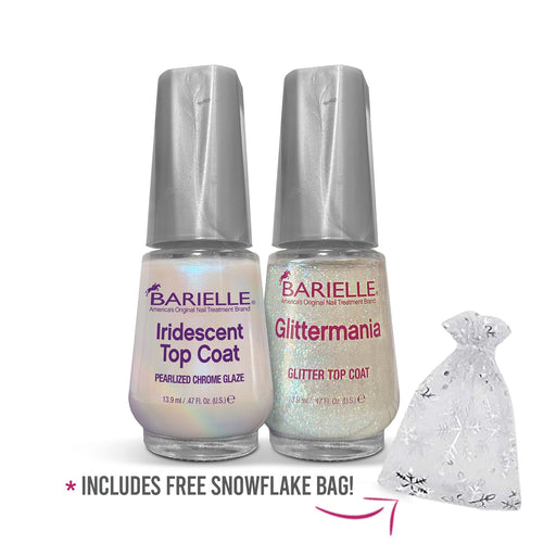 Barielle Radiant Top Coat Dazzlers 2-PC Set with Free Snowflake Bag
