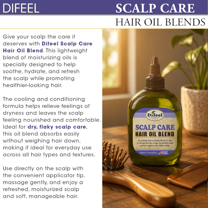 Difeel Scalp Care Hair Oil Blend 7.1 oz. (PACK OF 4)