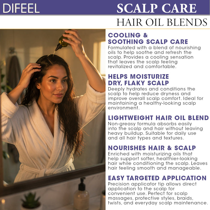 Difeel Scalp Care Hair Oil Blend 7.1 oz. (PACK OF 2)