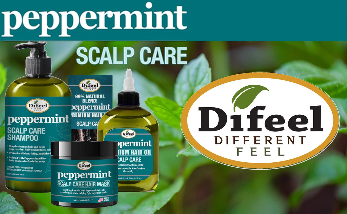 Difeel Peppermint Scalp Care Shampoo & Conditioner 12 oz. 2-PC Gift Box