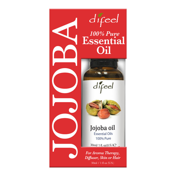 Difeel 100% Pure Essential Oil - Jojoba Oil, Boxed 1 oz.