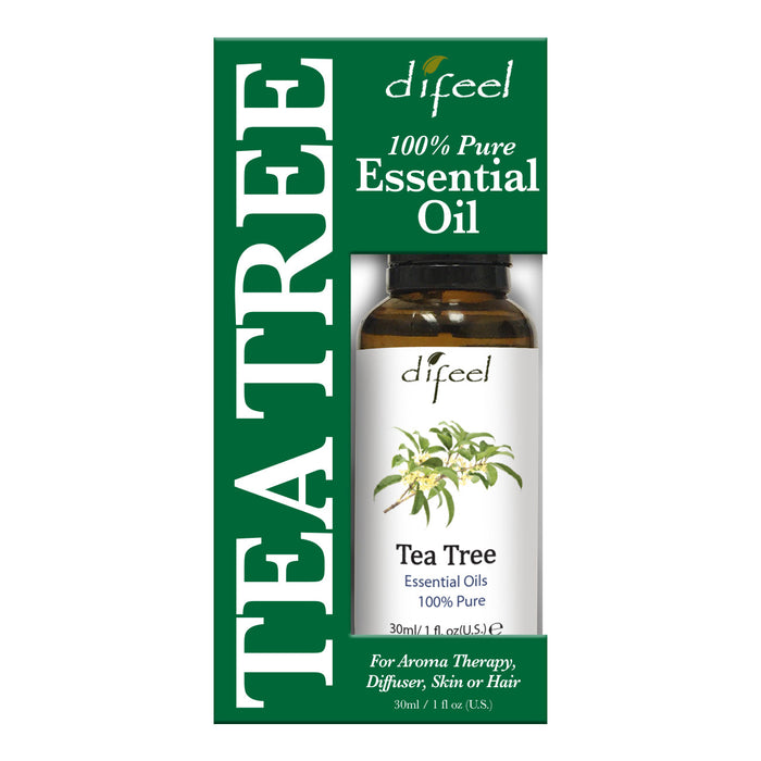 Difeel 100% Pure Essential Oil - Tea Tree Oil, Boxed 1 oz.