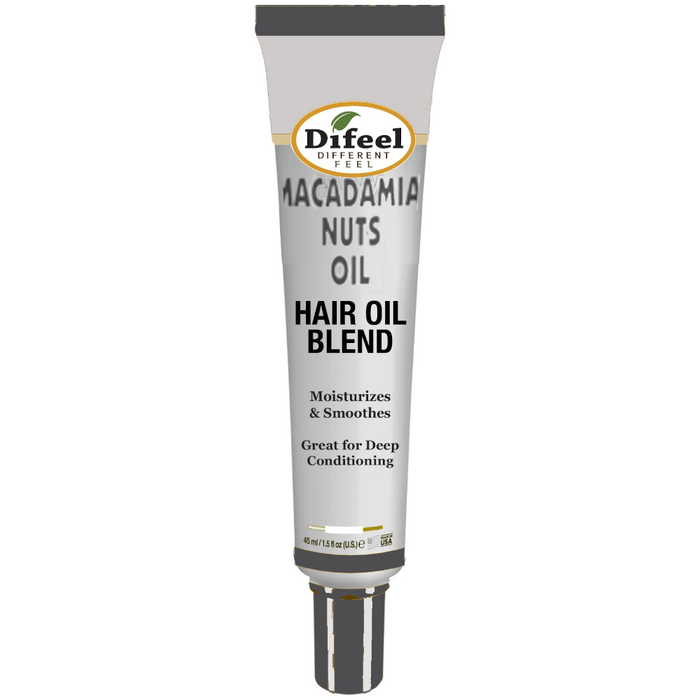 Difeel Mega Care Hair Oil Blend - Macadamia Oil 1.4 oz. (PACK OF 2)