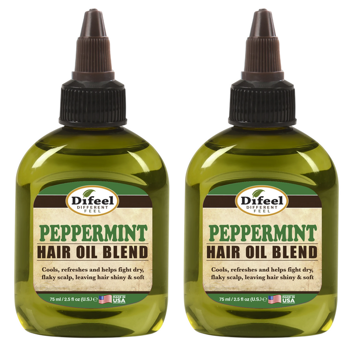 Difeel Peppermint Oil  Hair Oil Blend 2.5 oz. (PACK OF 2)