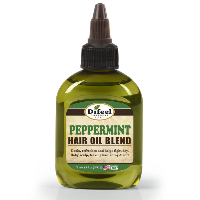 Difeel Peppermint Hair Oil Blend - Travel Size 2.5 oz.