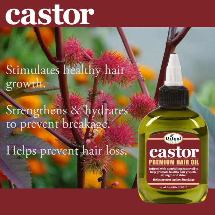 Difeel Castor Pro-Growth Hair Oil 7.1 oz.