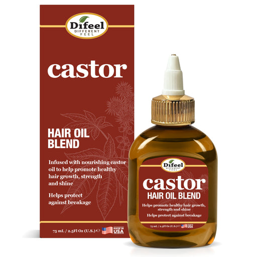 Difeel Castor Hair Oil Blend - Travel Size 2.5 oz.
