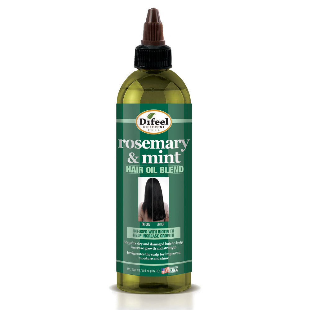 Difeel Rosemary and Mint Hair Oil Blend with Biotin 8 oz.