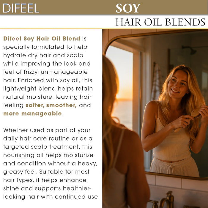 Difeel Mega Care Hair Oil Blend - Soy Oil 1.4 oz.